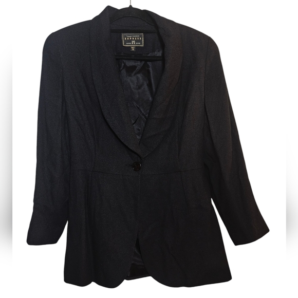 Vintage Compagnie Internationale Express black blazer jacket Black Whimsigoth - Picture 1 of 11